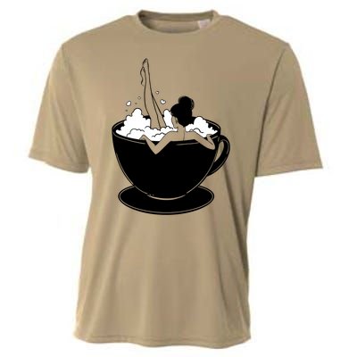 Coffee Lovers Bubble Bath Cooling Performance Crew T-Shirt