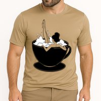 Coffee Lovers Bubble Bath Cooling Performance Crew T-Shirt