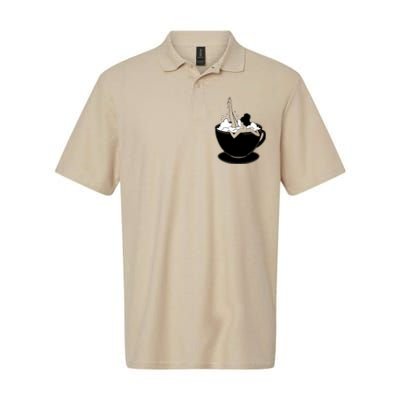 Coffee Lovers Bubble Bath Softstyle Adult Sport Polo