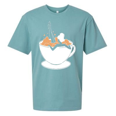 Coffee Lovers Bubble Bath Sueded Cloud Jersey T-Shirt