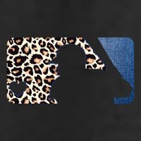 Cute Leopard Blue Jean Print Baseball Logo Adult Drive Performance Visor