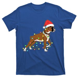 Christmas Lights Boxer Dog Lover Funny Gift T-Shirt