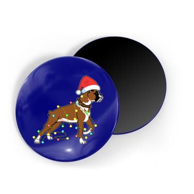 Christmas Lights Boxer Dog Lover Funny Gift Magnet