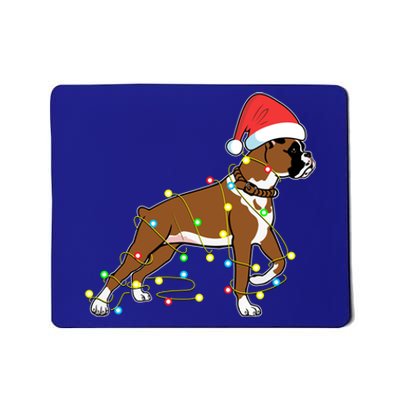 Christmas Lights Boxer Dog Lover Funny Gift Mousepad