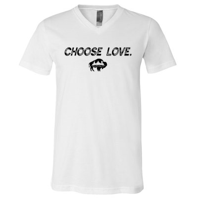 Choose Love Buffalo Stop Hate End Racism Choose Love Buffalo V-Neck T-Shirt