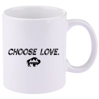 Choose Love Buffalo Stop Hate End Racism Choose Love Buffalo 11oz C Handle Ceramic Mug