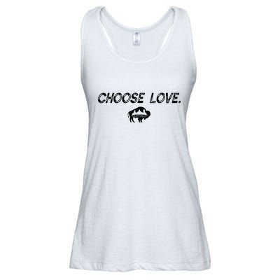 Choose Love Buffalo Stop Hate End Racism Choose Love Buffalo Ladies Essential Flowy Tank