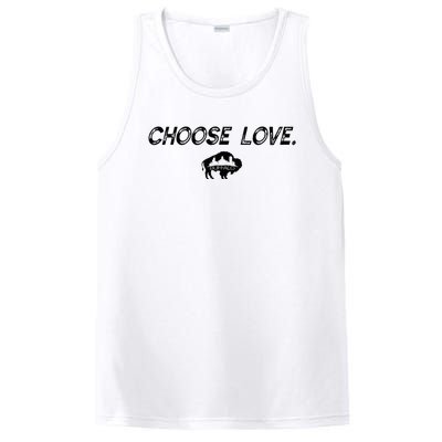 Choose Love Buffalo Stop Hate End Racism Choose Love Buffalo PosiCharge Competitor Tank