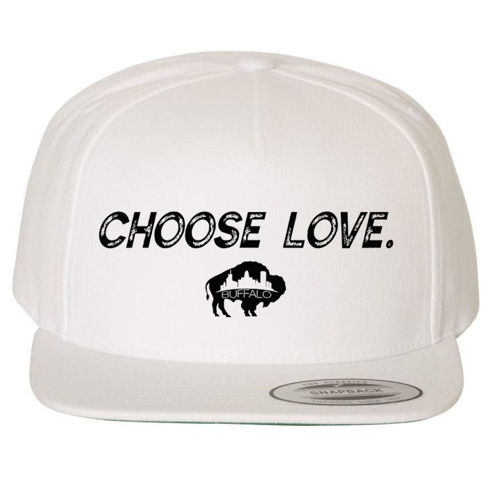 Choose Love Buffalo Stop Hate End Racism Choose Love Buffalo Wool Snapback Cap