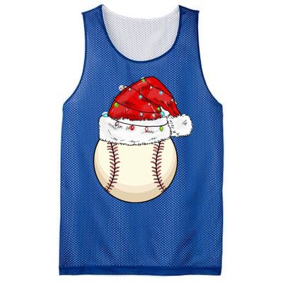 Christmas Lights Baseball Santa Hat Catcher Pitcher Pj Gift Mesh Reversible Basketball Jersey Tank