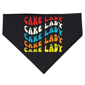 Cake Lady Baker Baking Funny Baker USA-Made Doggie Bandana