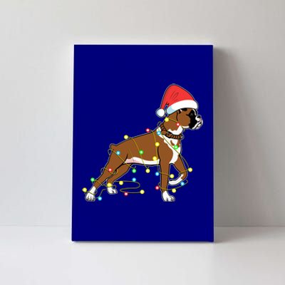 Christmas Lights Boxer Dog Lover Funny Gift Cool Gift Canvas