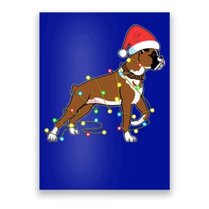 Christmas Lights Boxer Dog Lover Funny Gift Cool Gift Poster