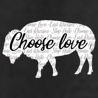 Choose Love Buffalo 7 Panel Mesh Trucker Snapback Hat