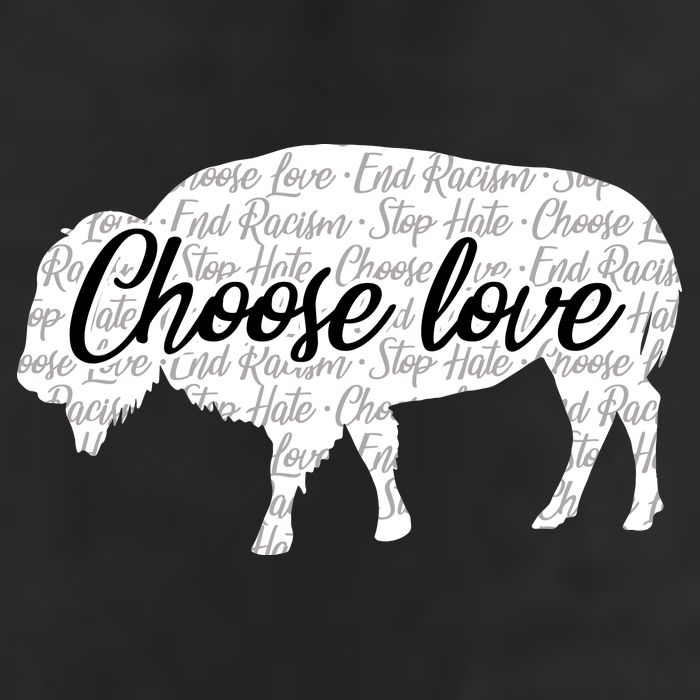 Choose Love Buffalo 7 Panel Mesh Trucker Snapback Hat