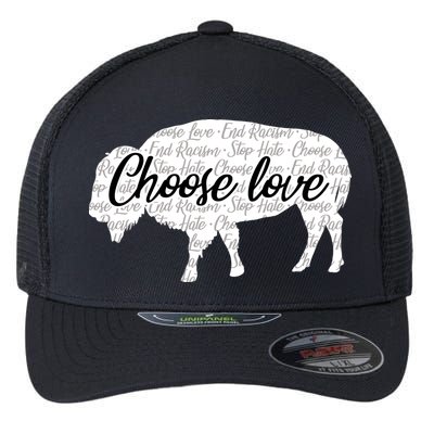 Choose Love Buffalo Flexfit Unipanel Trucker Cap