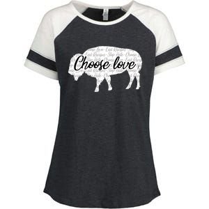 Choose Love Buffalo Enza Ladies Jersey Colorblock Tee