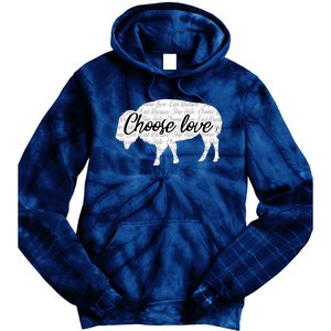 Choose Love Buffalo Tie Dye Hoodie