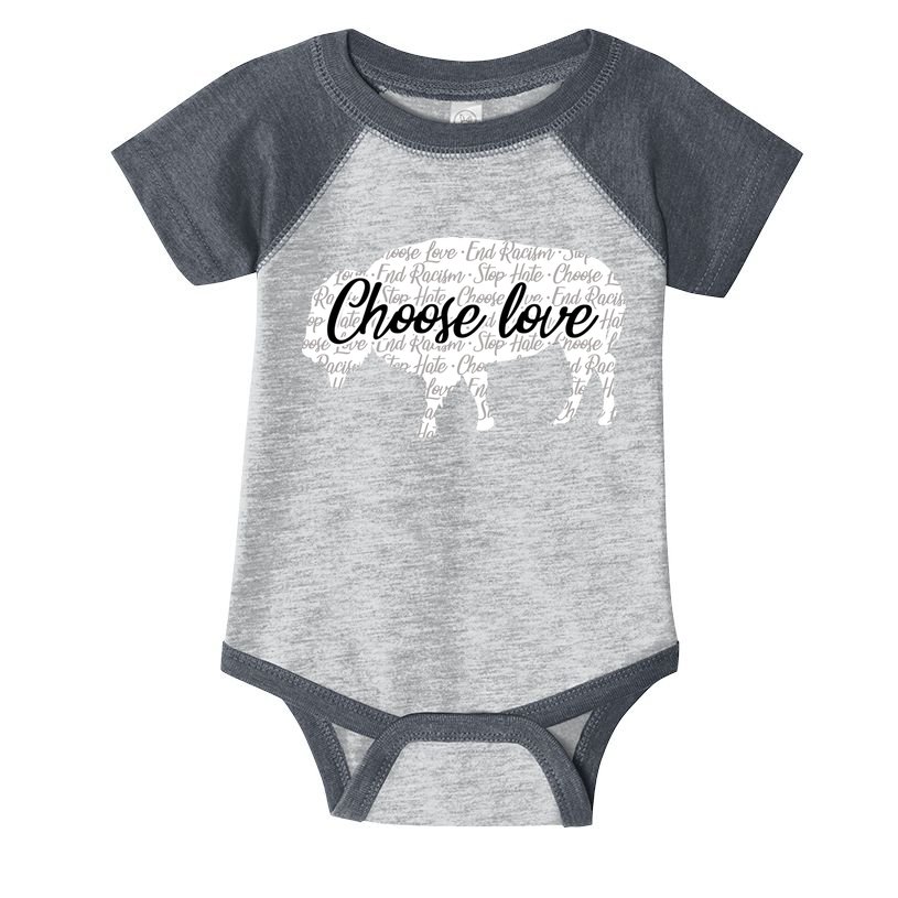 Choose Love Buffalo Infant Baby Jersey Bodysuit