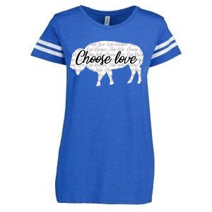 Choose Love Buffalo Enza Ladies Jersey Football T-Shirt