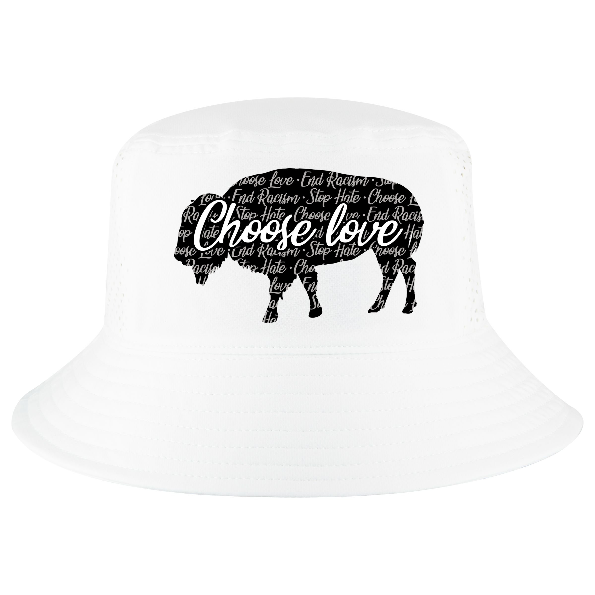 Choose Love Buffalo Cool Comfort Performance Bucket Hat