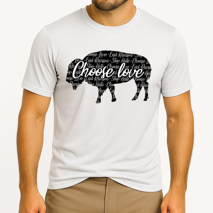 Choose Love Buffalo Cooling Performance Crew T-Shirt