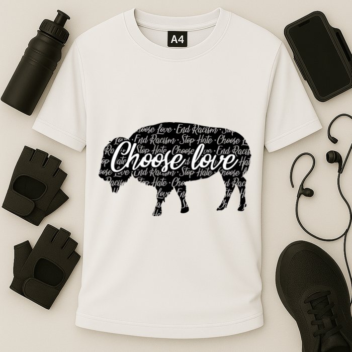 Choose Love Buffalo Cooling Performance Crew T-Shirt