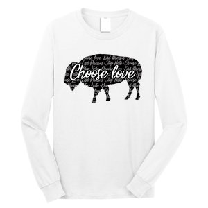 Choose Love Buffalo Long Sleeve Shirt