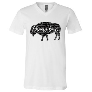 Choose Love Buffalo V-Neck T-Shirt