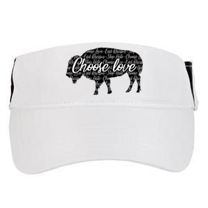 Choose Love Buffalo Adult Drive Performance Visor