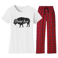 Choose Love Buffalo Women's Flannel Pajama Set