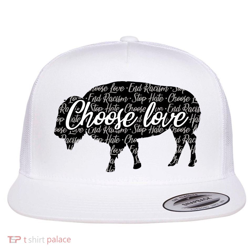 Choose Love Buffalo Flatbill Hat