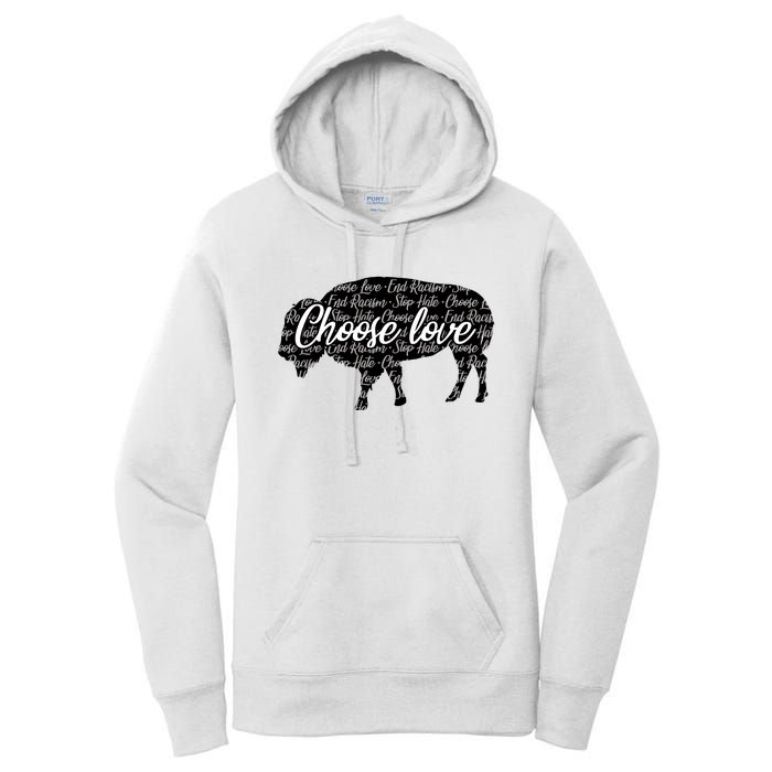 Choose Love Buffalo Women's Pullover Hoodie