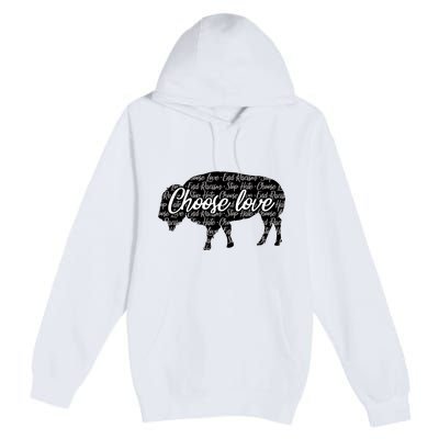 Choose Love Buffalo Premium Pullover Hoodie