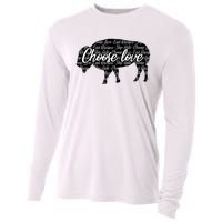 Choose Love Buffalo Cooling Performance Long Sleeve Crew