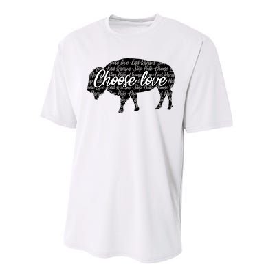 Choose Love Buffalo Performance Sprint T-Shirt