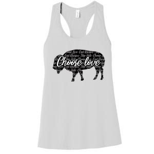 Choose Love Buffalo Women's Racerback Tank