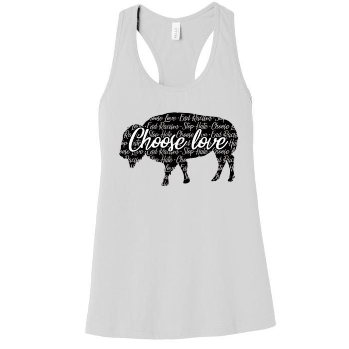 Choose Love Buffalo Women's Racerback Tank