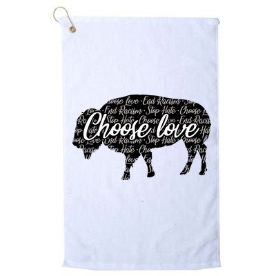 Choose Love Buffalo Golf Towel