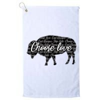 Choose Love Buffalo Platinum Collection Golf Towel