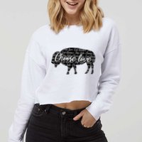 Choose Love Buffalo Cropped Pullover Crew