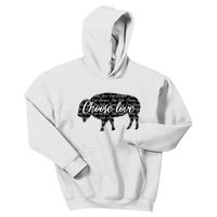 Choose Love Buffalo Kids Hoodie