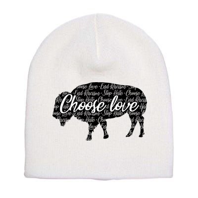 Choose Love Buffalo Short Acrylic Beanie
