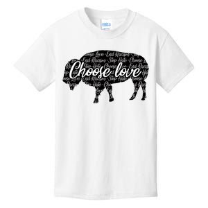 Choose Love Buffalo Kids T-Shirt