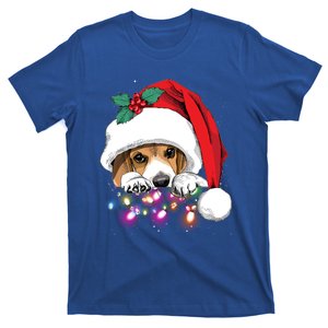 Christmas Lights Beagle Funny Dog Xmas Cool Gift T-Shirt