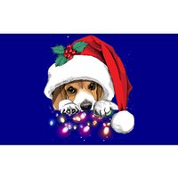 Christmas Lights Beagle Funny Dog Xmas Cool Gift Bumper Sticker