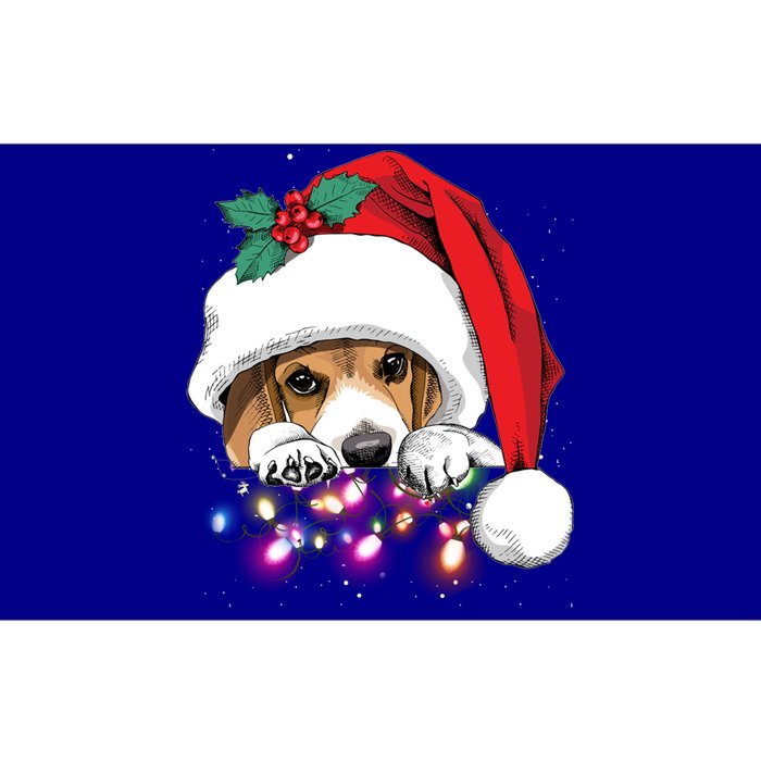 Christmas Lights Beagle Funny Dog Xmas Cool Gift Bumper Sticker