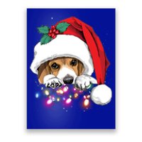 Christmas Lights Beagle Funny Dog Xmas Cool Gift Poster