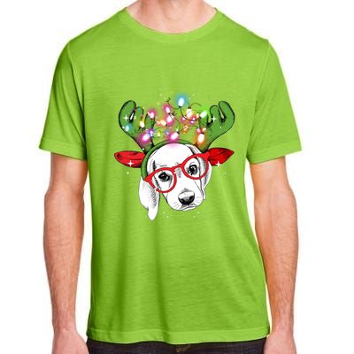 Christmas Lights Beagle Funny Xmas Funny Gift Adult ChromaSoft Performance T-Shirt