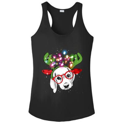 Christmas Lights Beagle Funny Xmas Funny Gift Ladies PosiCharge Competitor Racerback Tank